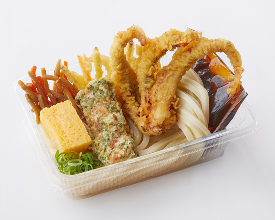 丸亀製麺「げそ天うどん弁当」