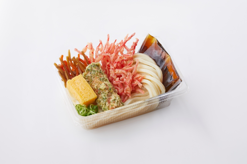 丸亀製麺「紅しょうがバラ天うどん弁当」