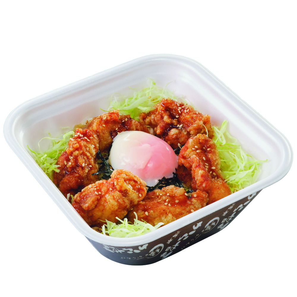 からやま「甘辛温玉からあげ丼弁当」