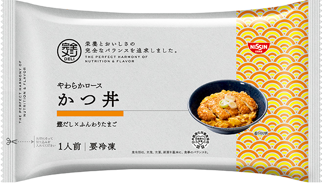 日清食品「冷凍 完全メシ DELI やわらかロースかつ丼」