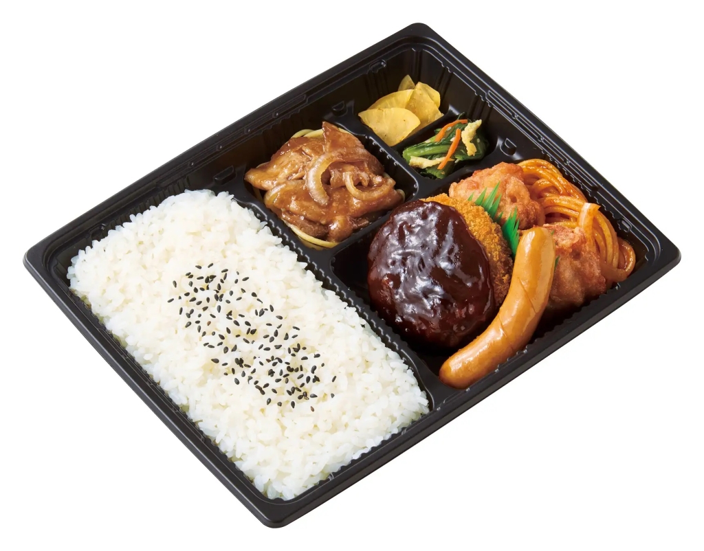 ほっともっと 「スポーツ弁当 (から揚&デミメンチ)」