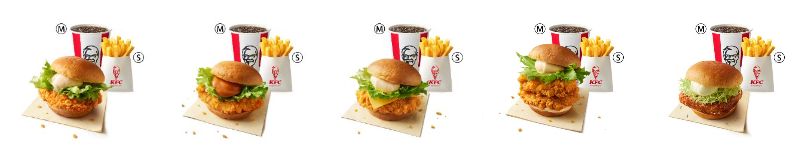KFC「ケンタランチ」バーガーセットメニュー