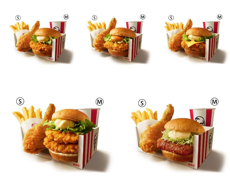 KFC「ケンタランチ」バーガー「よくばりセット」