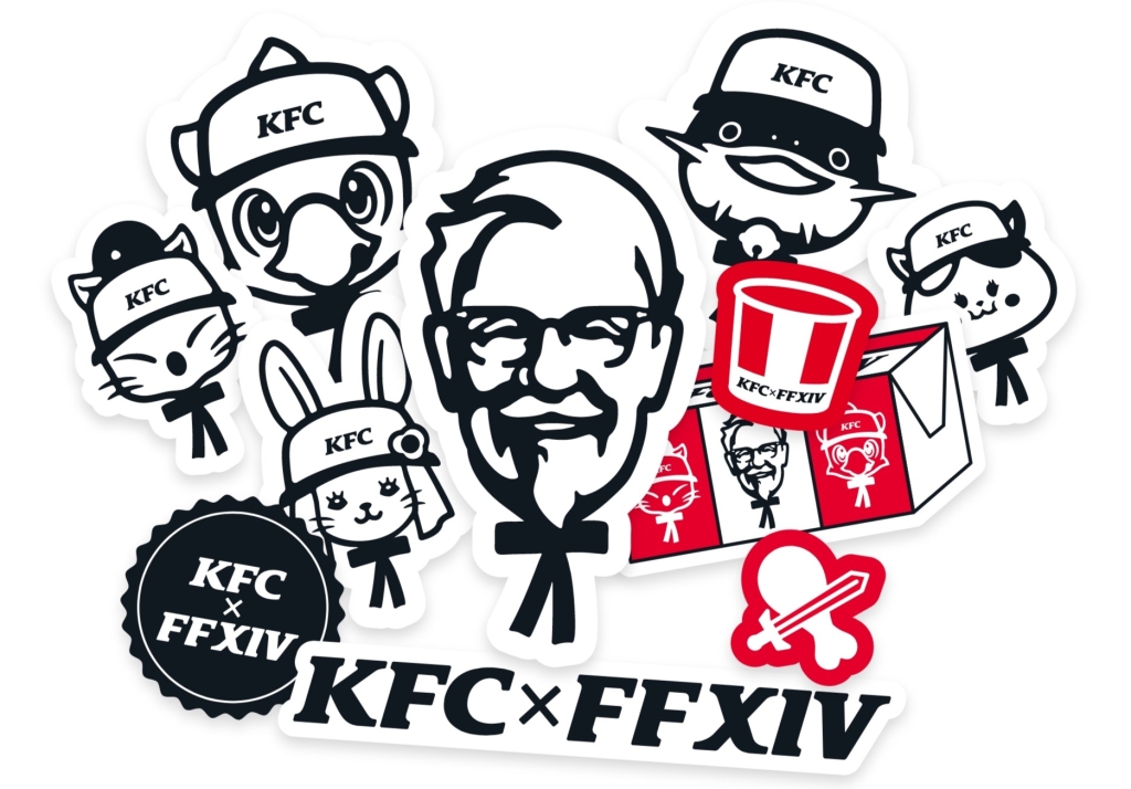 KFC×FF14「コラボステッカー」イメージ