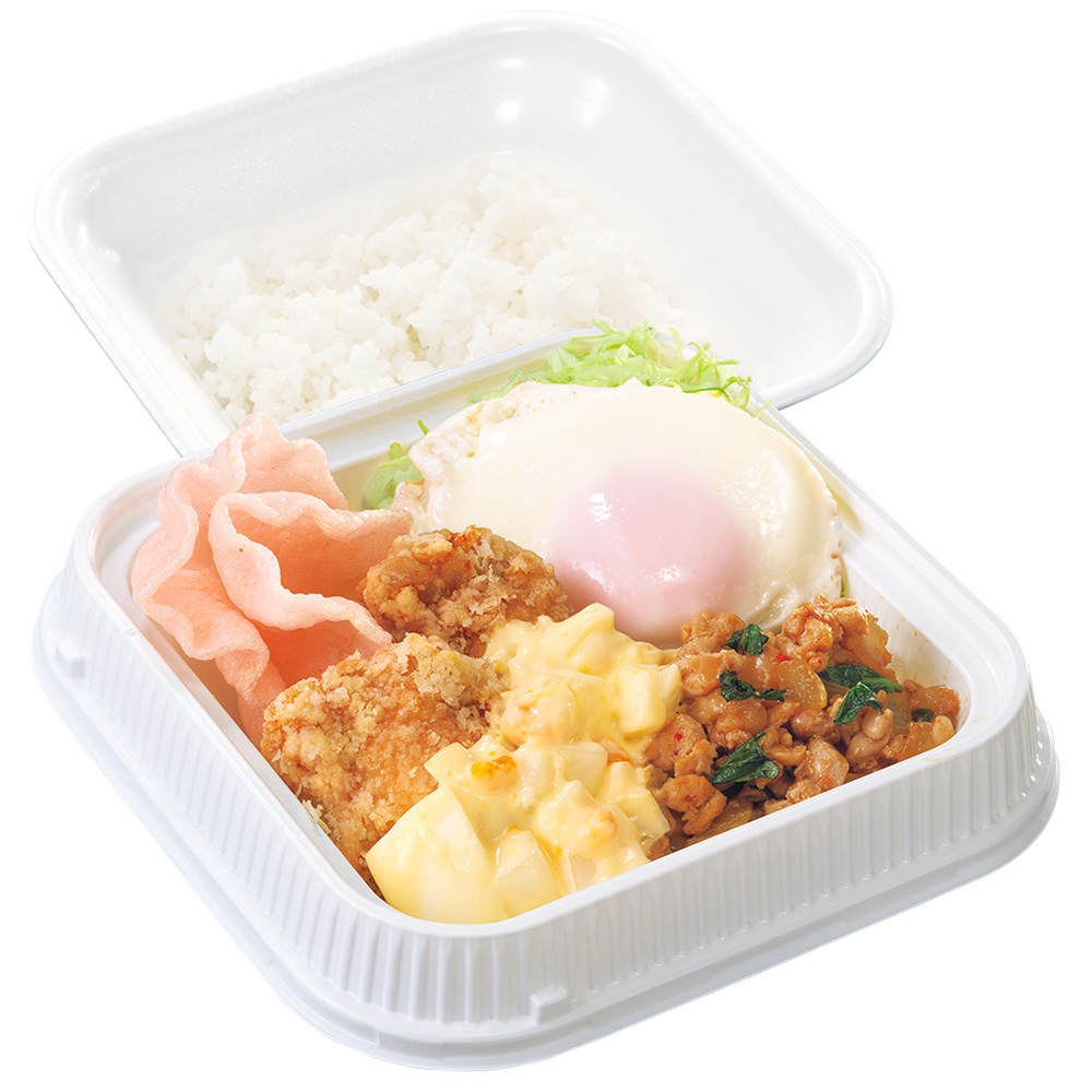 テイクアウト「タルタルガパオ盛り弁当」