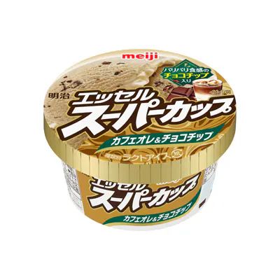 「明治 エッセル スーパーカップ カフェオレ&チョコチップ」