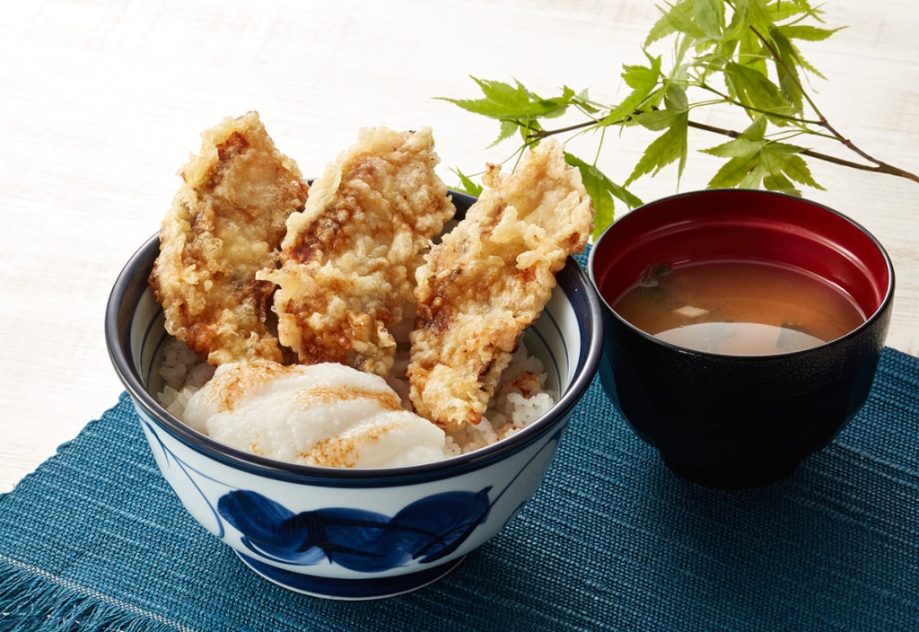 天丼てんや「うなとろ天丼(みそ汁付)」