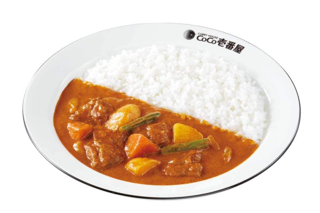 ココイチ「バターチキンカレー」+ハーフやさい