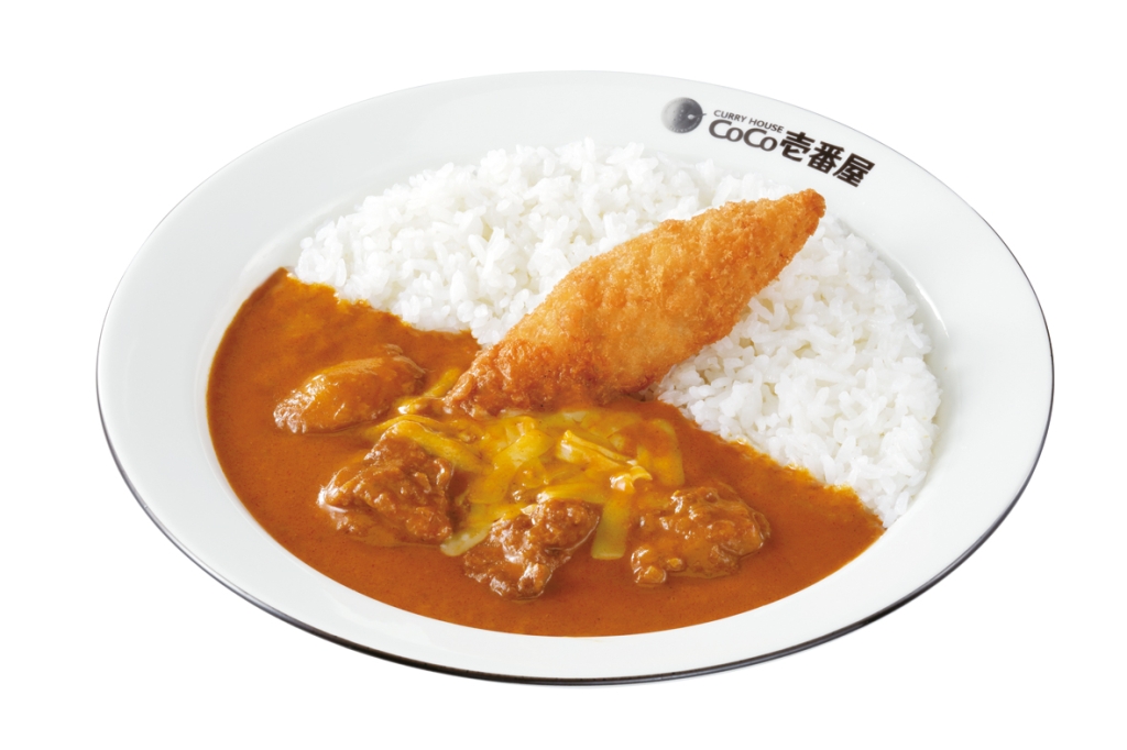 ココイチ「バターチキンカレー」+フィッシュフライ+ハーフチーズ