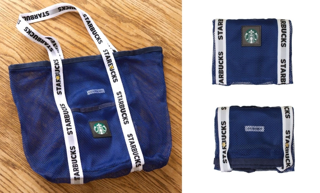 スターバックス「メッシュエコバッグネイビー」/Find Your STARBUCKS STORE SET