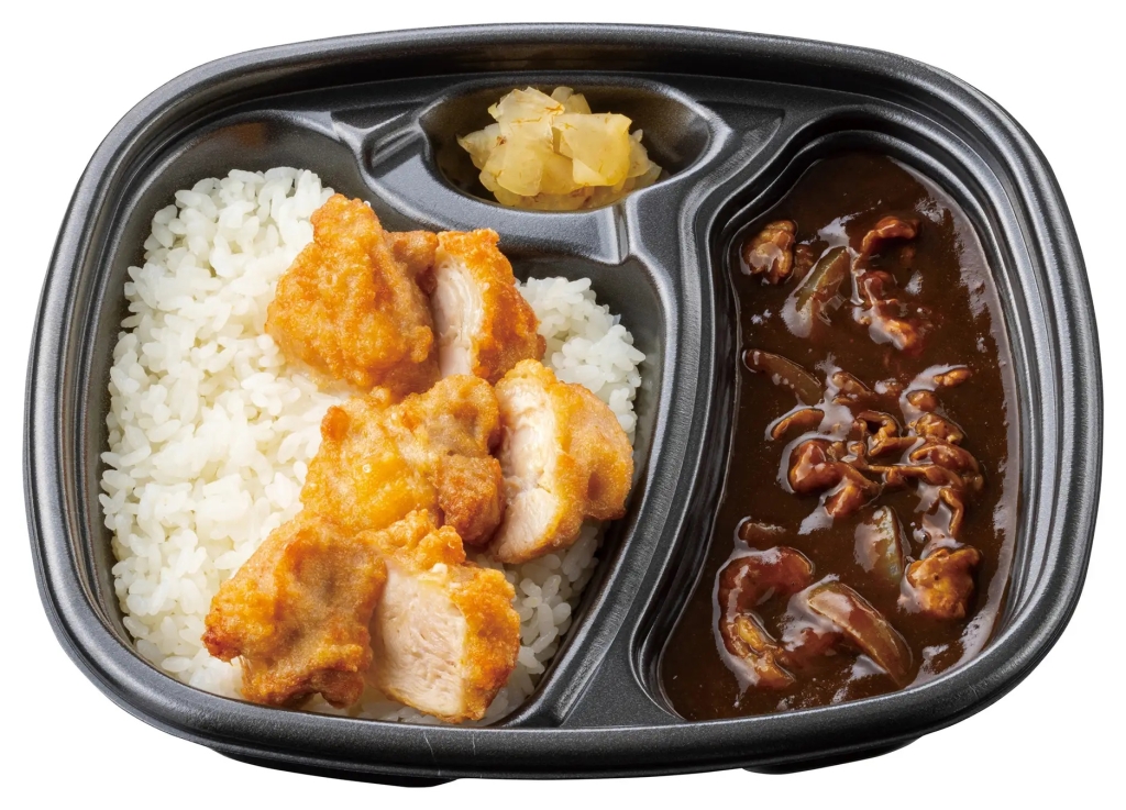 ほっともっと 「牛肉黒カレー(から揚)」