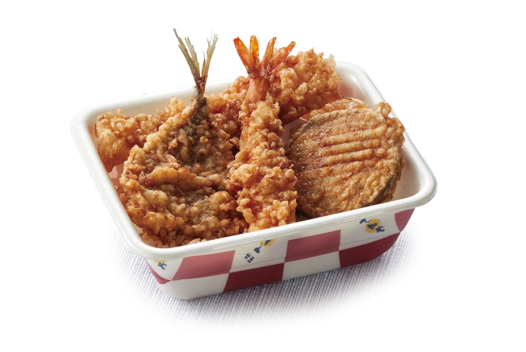 天丼てんや「たれづけ あじの特丼弁当(お新香付)」