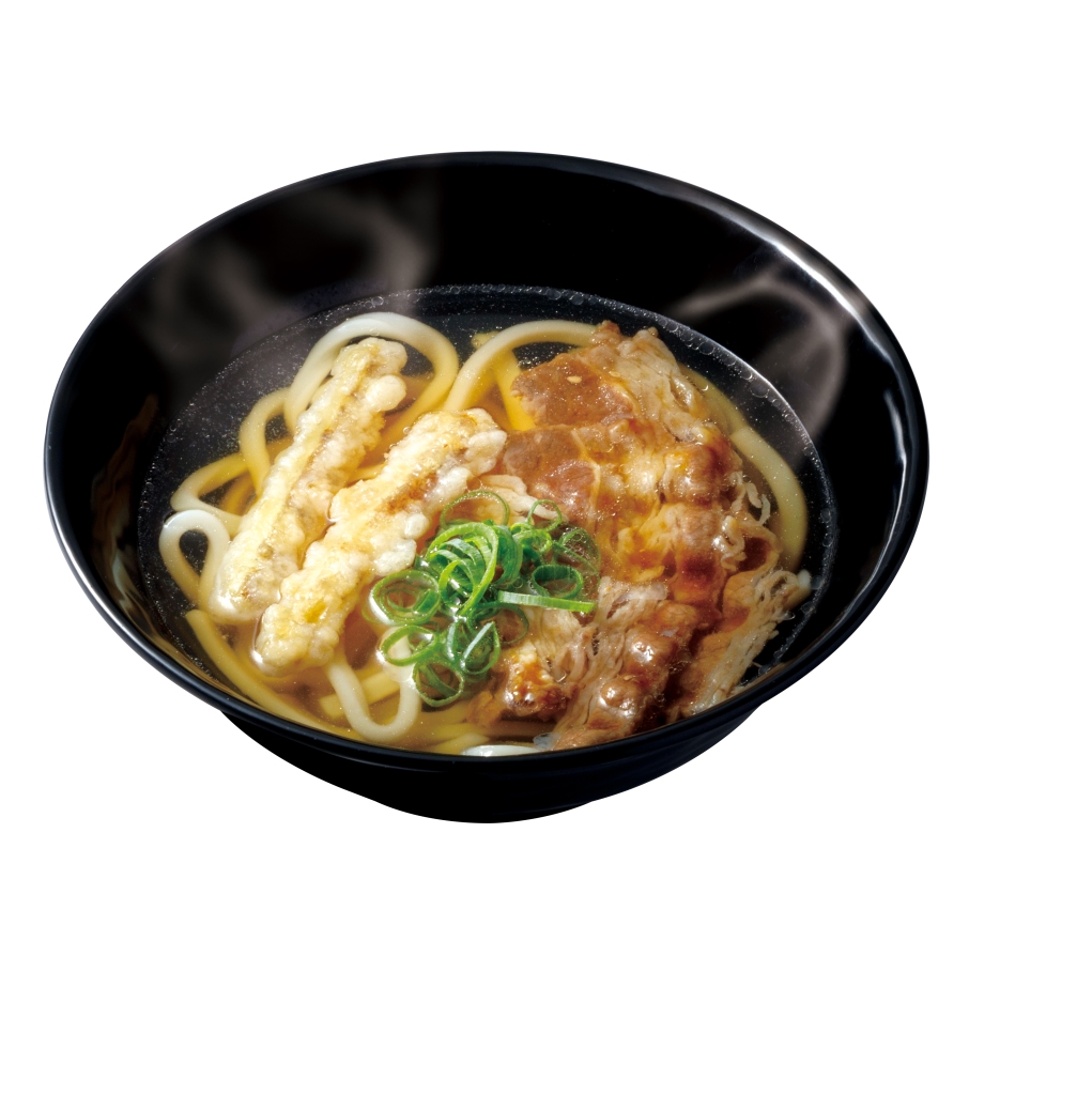 はま寿司「肉ごぼう天うどん」(363円)