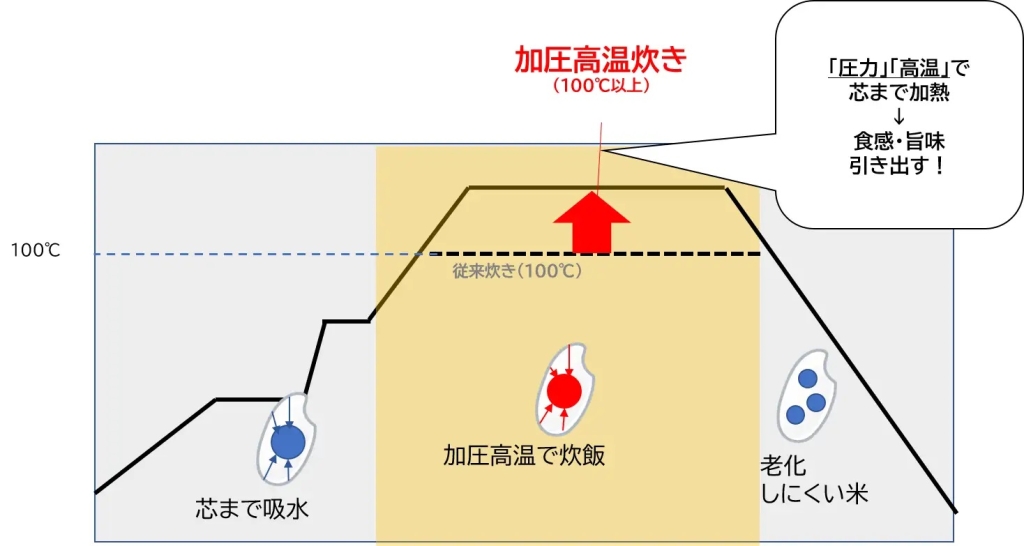 永谷園 お米の食感(弾力)、甘みを引き出す新技術