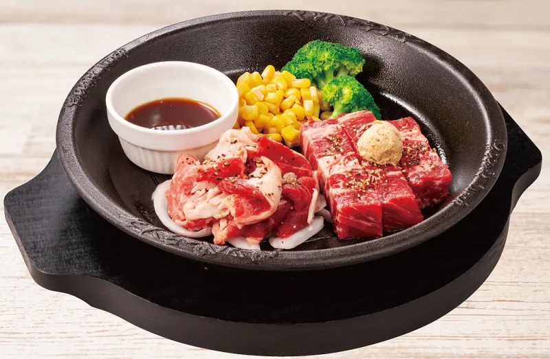 ペッパーランチ「牛焼肉&ワイルドステーキ 単品」