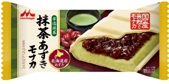 森永乳業「抹茶あずきモナカ」アイス発売