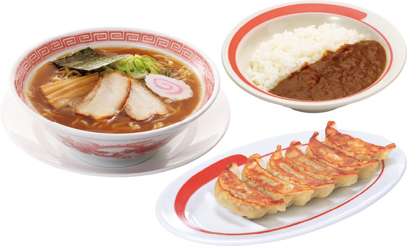 幸楽苑「ミックスカレーライスセット(餃子+カレーライス)」