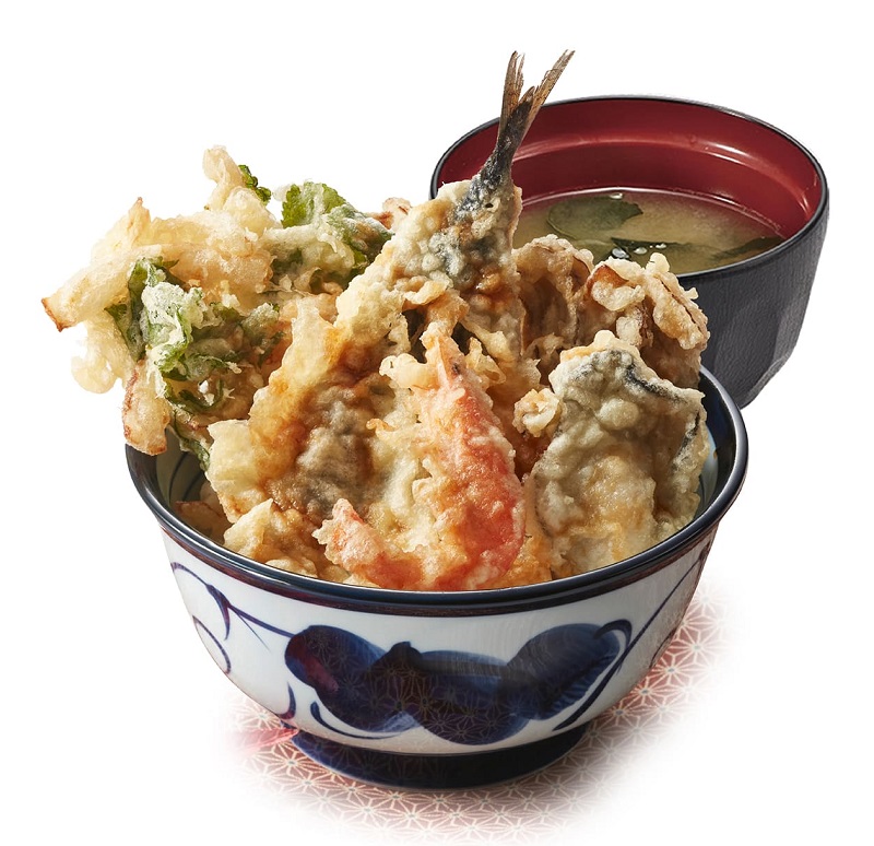 天丼てんや「国産秋天丼 みそ汁付」