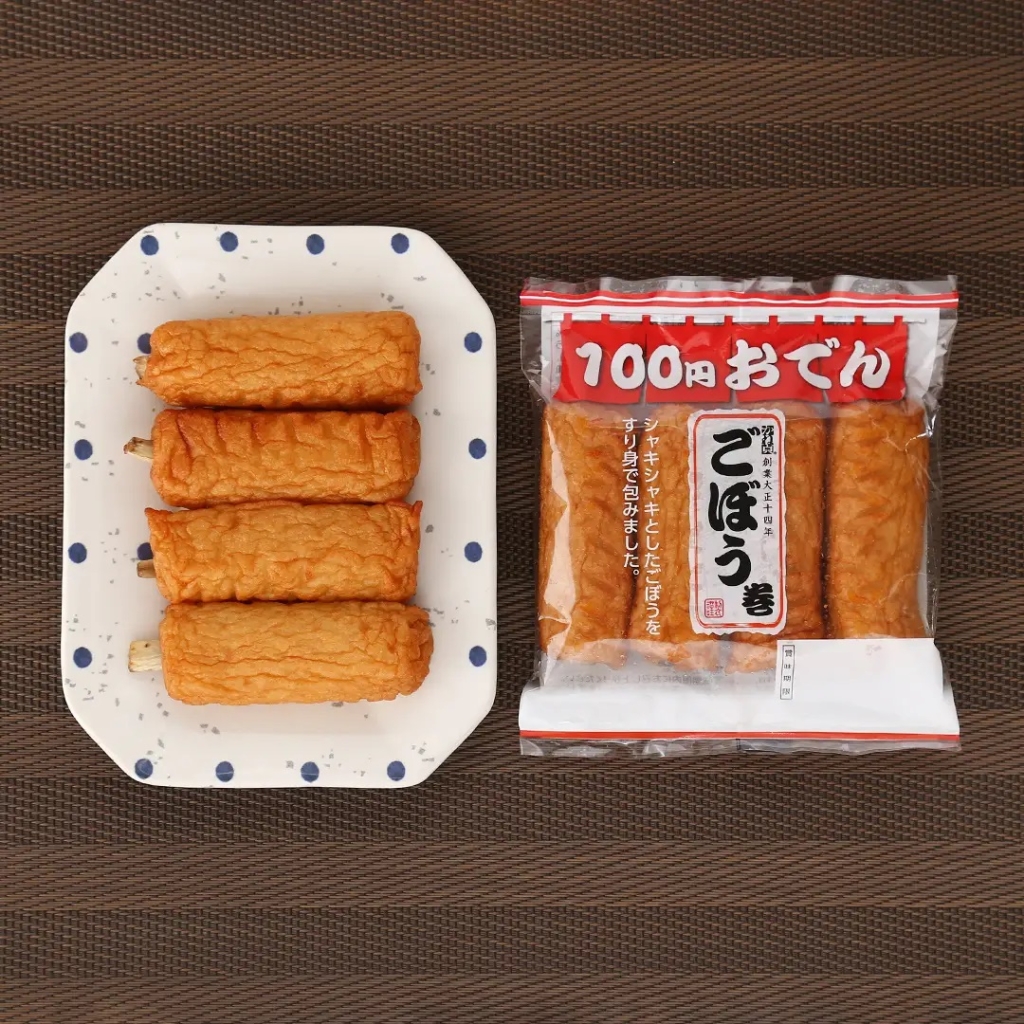 ローソンストア100「100円おでん ごぼう巻 4本」