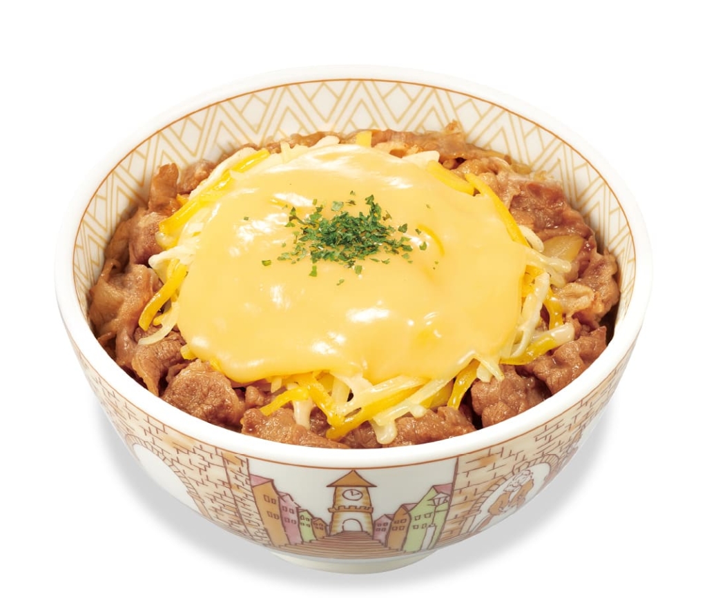 すき家「とろ～り3種のチーズ牛丼」