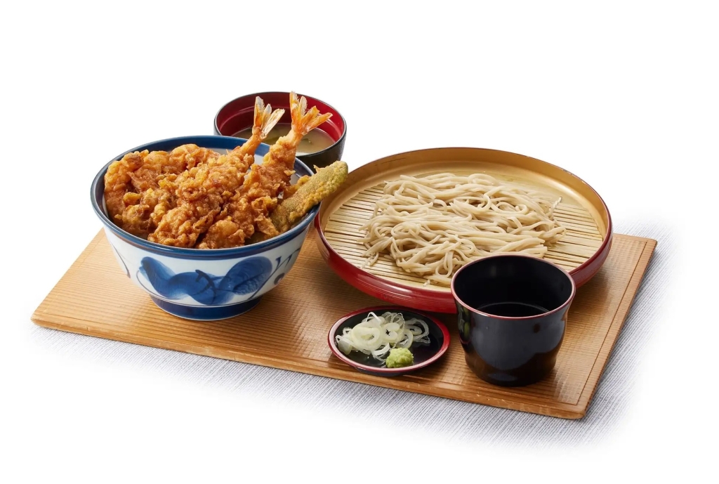 天丼てんや 「たれづけ海老づくし天丼サービスセット」