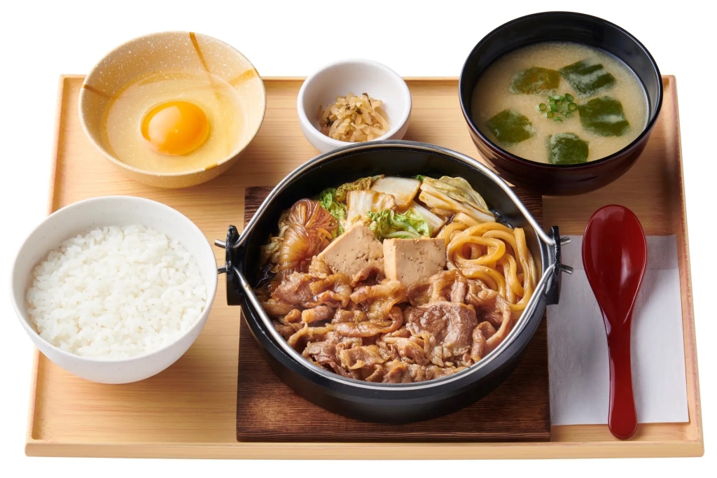 やよい軒 「【お肉2倍】すき焼き定食」