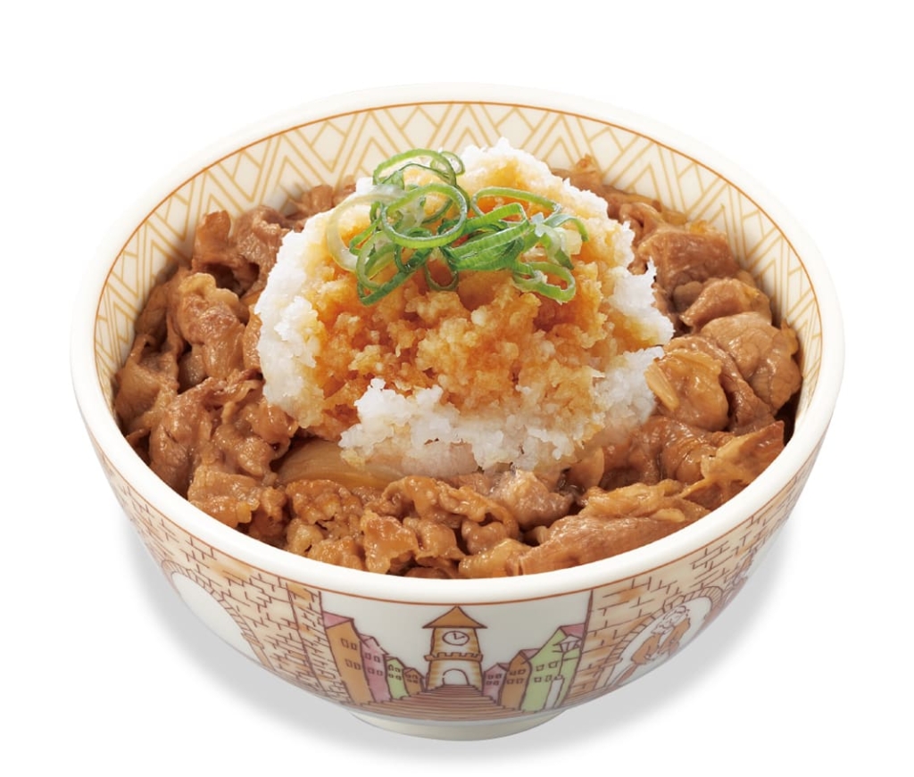 すき家定番メニュー“おろしポン酢牛丼”