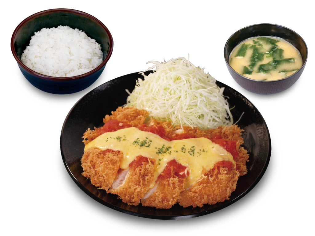 チーズトマトささみかつ定食(通常2本→3本)」