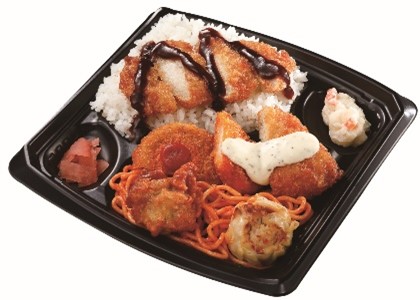 ローソン「ミックスフライ揚げ揚げ弁当」