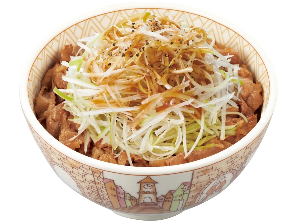 すき家 「白髪ねぎ牛丼」