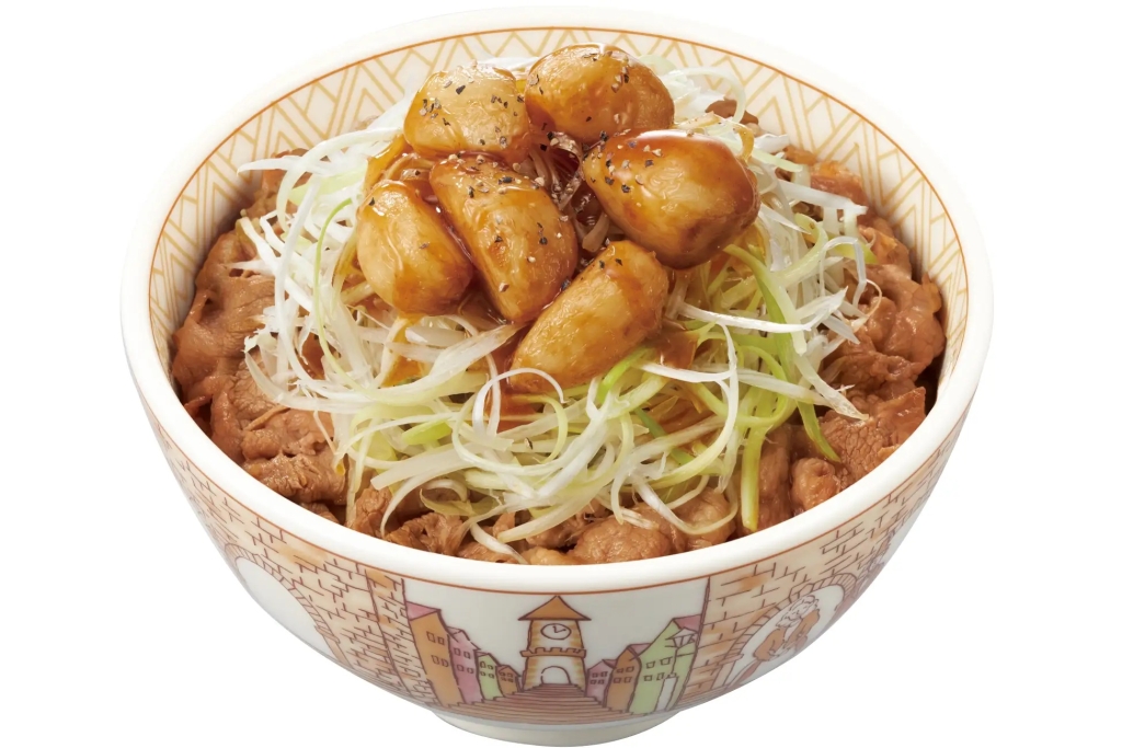 すき家 「にんにく白髪ねぎ牛丼」