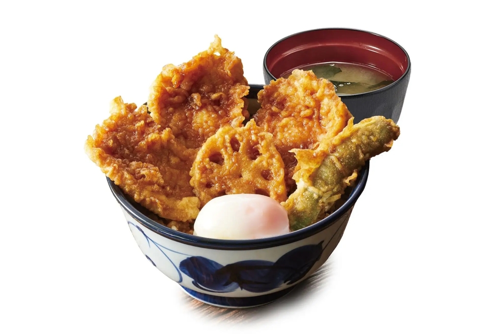 天丼てんや 「たれづけ親子鶏天丼(みそ汁付)」