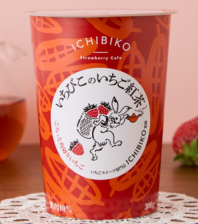 ローソン「ICHIBIKO監修 いちびこのいちご紅茶 300g」