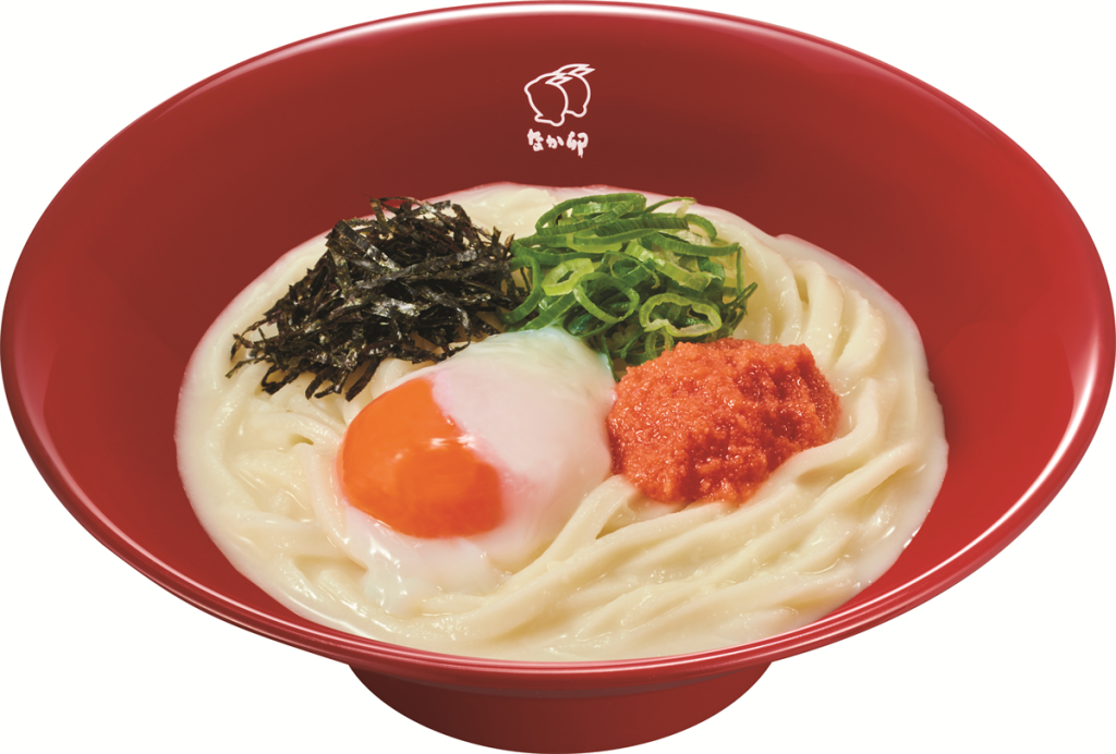 なか卯「温たま明太クリームうどん」