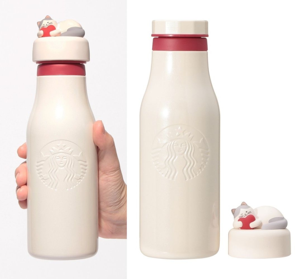 スターバックス「バレンタイン2025ステンレスロゴボトル473ml」