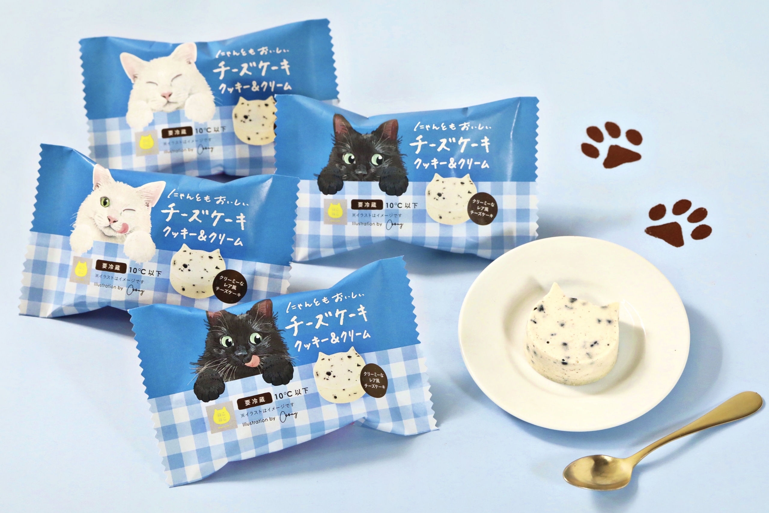 「にゃんともおいしいチーズケーキ クッキー&クリーム」2月3日発売