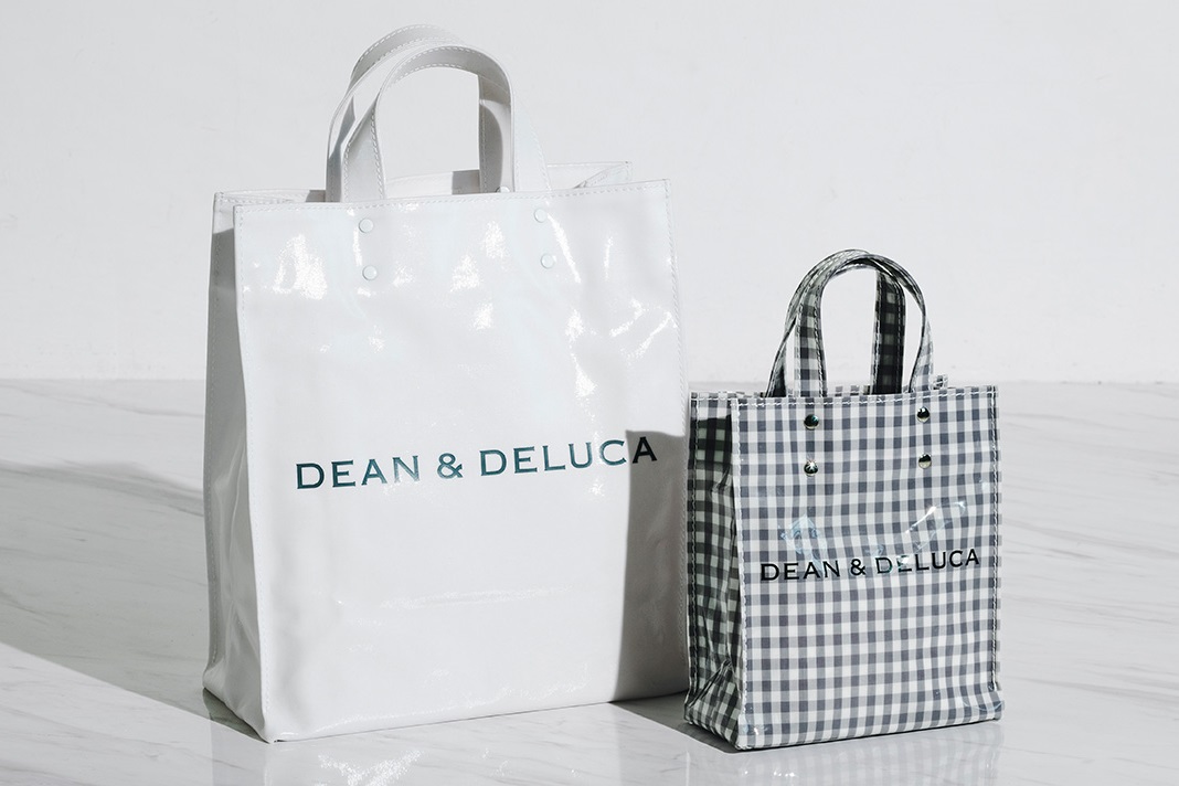 ディーンアンドデルーカ「PAPER TOTE」WHITE(MEDIUM)、GINGHAM GREY(MINI)