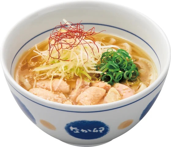 なか卯 「白髪ねぎ鶏塩うどん」