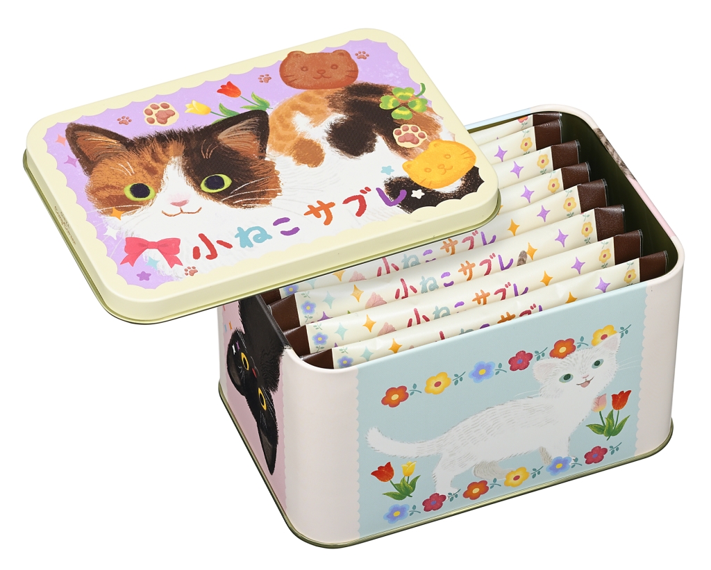 コージーコーナー「小ねこサブレ」缶パッケージ