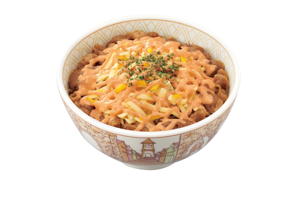 すき家「明太マヨチーズ牛丼」