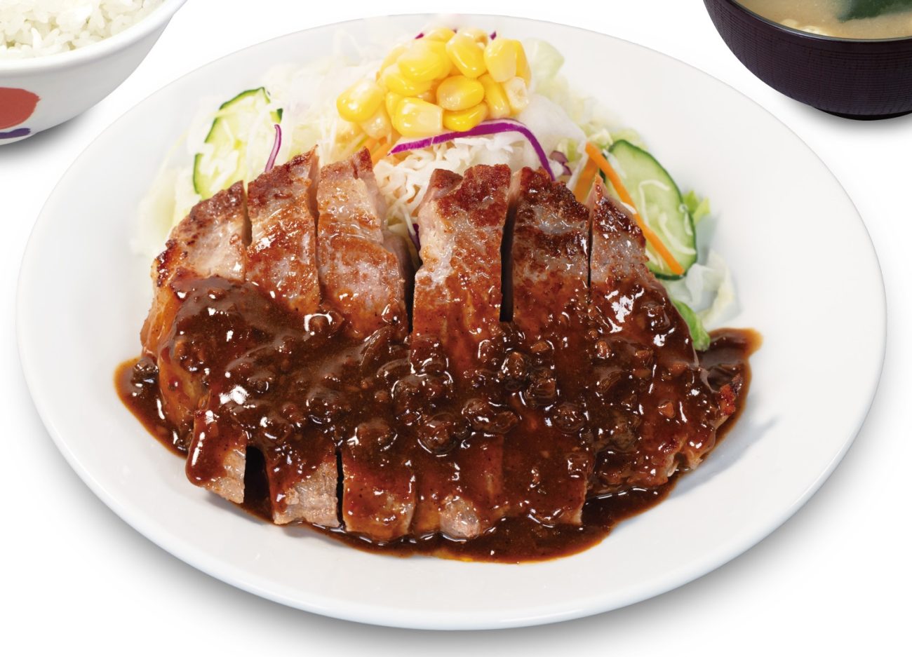 松屋「シビ辛麻辣トンテキ定食」発売、極厚トンテキを2種の豆板醤と