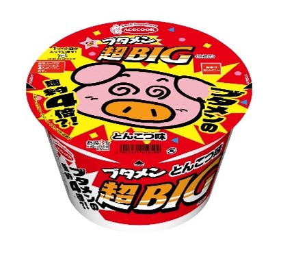 ブタメンの麺が約4倍になった「ブタメン超BIG」、セブン‐イレブン限定